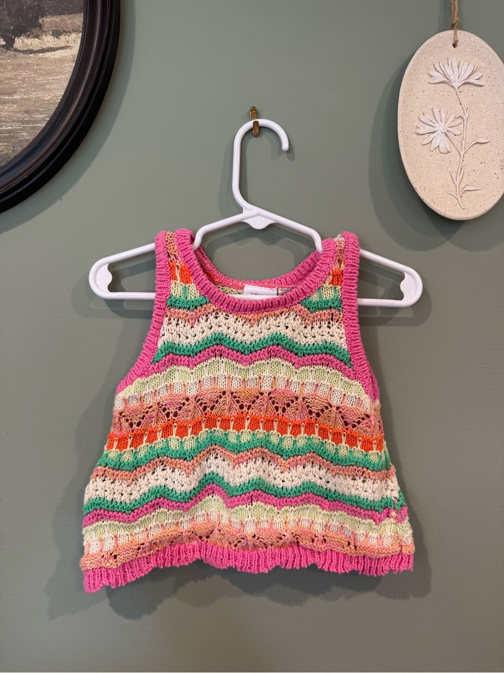 ZARA knot/crocheted sweater vest